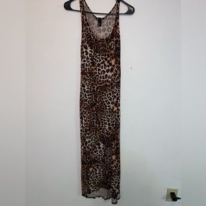 H & M Leopard Print Maxi Dress  Size Small